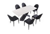 LENVIK 7 Pc. Dining Table Set / FM3700BK-T-7PC