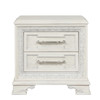 STELLA MIA Nightstand w/ USB, Creamy White / FM70000WH-N