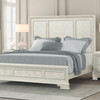 STELLA MIA E.King Panel Bed, Creamy White / FM70000WH-EK-W-BED