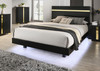 LILLESTROM Queen Bed, Black/Gold / FM7217BK-Q-BED