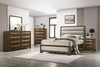 CAERWYS Queen Bed, Brown/Light Gray / FM7231BR-Q-BED