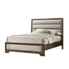 CAERWYS Queen Bed, Brown/Light Gray / FM7231BR-Q-BED