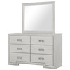 BASILONE 5 Pc. Queen Bedroom Set w/ Chest / FM7440WH-Q-5PC-CHEST