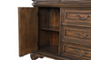 LEOVANNI Hutch And Buffet, Dark Brown / FM31003DB-HB-SET