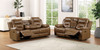 EZEKIUS Manual Sofa + Loveseat / FM6011BR-M-2PC
