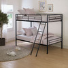 HECTOR Twin/Twin Metal Bunk Bed (K/D), Black / FM-BK903BK-TT