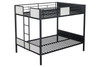 MOLTON Full/Full Metal Bunk Bed (K/D), Black / FM-BK902BK-FF