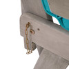 MAUI Convertible Sofa Daybed, Gray/Turquoise / GM-1015