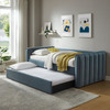 Veyla Channel Tufted Performance Velvet Twin Daybed With Trundle / MOD-7234