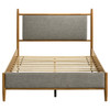 Mason 46-inch Full Panel Platform Bed Grey and Light Brown / CS-315914F
