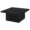 Devar Square Engineered Wood Cocktail Coffee Table Black / CS-706408