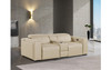 Genuine Italian Beige Leather Power Reclining Loveseat / 1224-BEIGE-3.2-HT