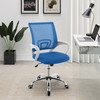 Felton Upholstered Adjustable Home Office Desk Chair Blue / CS-802018