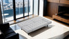 Bellevue Futon Sofa, Light Gray / FM2801LG