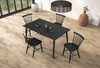Beale 5 Pc. Dining Table Set, Black / FM3100BK-T-5PC