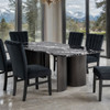 Selsey Dining Table (Black Stone Top) / FM34007BK-T