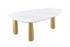 Northam 5 Pc. Dining Table Set, White Chair / FM37005WH-T-5PC