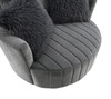 Hoople Swivel Chair, Channeled, Dark Gray / FM-AC6001DG-SW
