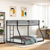 Rothwell Twin/Full Metal Bunk Bed, Matte Black / FM-BK1200BK-TF