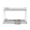 Rothwell Twin/Full Metal Bunk Bed, Matte White / FM-BK1200WH-TF