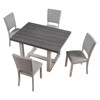 Sauro 5 Pc. Dining Table Set / SL3405GY-T-5PC