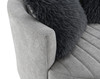 Hoople Swivel Chair, Channeled, Dark Gray / FM-AC6001LG-SW