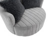 Hoople Swivel Chair, Channeled, Dark Gray / FM-AC6001LG-SW