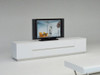 A&X Skyline Modern White Crocodile TV Stand / VGUNAK588-230