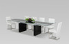 Lisbon Modern Glas Extendable Dining Table / VGGU-328L-B