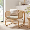 Ellis Natural Rattan Accent Armchair / EEI-7365