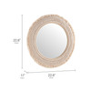 Jade Round Rattan Macrame Wall Mirror / EEI-7367