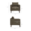 Hawken Boucle Fabric Accent Armchair / EEI-7459