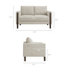 Hawken Boucle Fabric Loveseat / EEI-7460