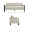 Hawken Boucle Fabric Sofa / EEI-7461