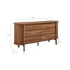 Cadence 6-Drawer Curved Dresser / MOD-7242