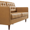 Exalt Tufted Leather Sofa by Modway / EEI-6099