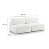Commix Down Filled Overstuffed 2-Piece Armless Sectional Loveseat by Modway / EEI-7042