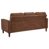 Bowen II Fabric Upholstered Track Arm Sofa Rust / CS-509971