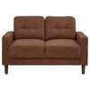 Bowen II Fabric Upholstered Track Arm Loveseat Rust / CS-509972