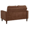 Bowen II Fabric Upholstered Track Arm Loveseat Rust / CS-509972