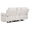 Kennett 3-piece Chenille Power Reclining Sofa Set Ivory / CS-610151P-S3