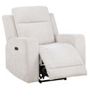Kennett 3-piece Chenille Power Reclining Sofa Set Ivory / CS-610151P-S3