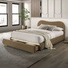 Grimsby E. King Bed, Brown Velvet / FM72019BR-EK-BED