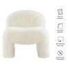 Mina Faux Fur Accent Chair by Modway / EEI-7534