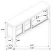 Solano 71-inch 2-door TV Stand Media Console Weathered Mango / CS-723483