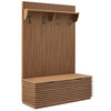 Render Fluted 3-in-1 Hall Tree With Storage Bench and Coat Rack by Modway / EEI-7473