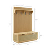 Soma Fluted 3-in-1 Hall Tree With Storage Bench and Coat Rack by Modway / EEI-7474