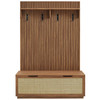 Soma Fluted 3-in-1 Hall Tree With Storage Bench and Coat Rack by Modway / EEI-7474