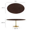 Lippa 78" Oval Wood Dining Table by Modway / EEI-5526