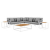 Stance 8 Piece Outdoor Patio Aluminum Sectional Sofa Set by Modway / EEI-5757